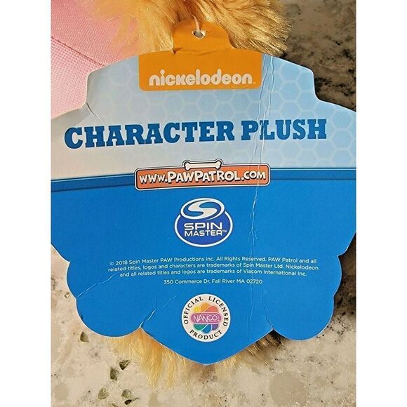 Nickelodeon Paw Patrol 9" Skye Plush Toy Sitting Spin‎ Master 2018 NWT - Picture 7 of 8